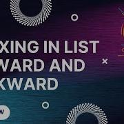 List Indexing In Python Forward And Backward Python For Beginners