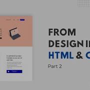 From Design Into HTML And CSS Web Page Part 2