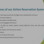 Airline Reservation System