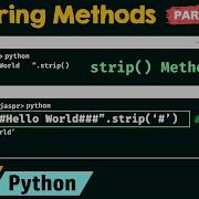 String Methods In Python Part 1