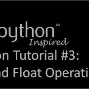 Python Tutorial Operations Of Int And Float
