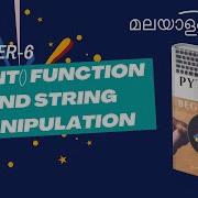 Print Function String Manipulation Chapter 6 Malayalam Python Tutorial