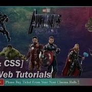 3D Avengers Endgame HTML CSS Coming Soon