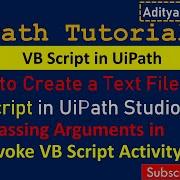 How To Use Invoke Vb Script Activity UiPath Create A Text File Using Invoke Vb Script RPA LEARNERS