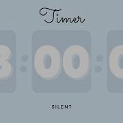 3 Hours Silent Timer With Cute Ending Alarm Pastel Blue Timer
