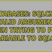 Databases Sqlcmd Invalid Argument When Trying To Pass A Variable To Sqlcmd