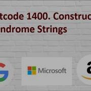 Leetcode 1400 Construct K Palindrome Strings