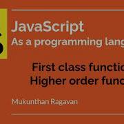 JavaScript First Class Function Higher Order Function 012