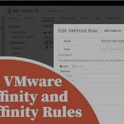 Создание правил соответствия и антисродства VMware DRS