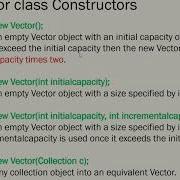 Vector Class Constructors