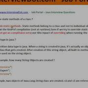 Java Interview Questions And Answers Can Override Static Methods String Immutable