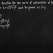 Vector Function For The Curve Of Intersection Of Two Surfaces KristaKingMath