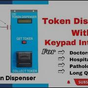 Token Dispenser With Keypad Interface Token Print Machine Token Dispenser Machine With Keyboard