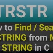 STRSTR Function In C Programming How To Find Substring In String Learn Programming Yourself