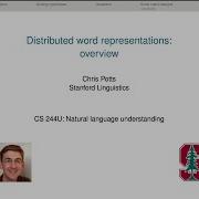 CS224u Distributed Word Representations Overview