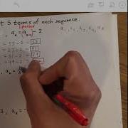 Recursive Formulas For Arithmetic And Geometric Sequences Sequences Series Practice Test 9 11