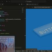 ASMR Coding Button 2D To 3D Hover Effects HTML CSS No Talking