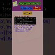 Python MCQ 65 Test Your Skills Python Pythonprogramming Pythoninterview Shorts Trending