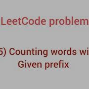 2185 Counting Words With A Given Prefix LeetCode Problem Strings DSA