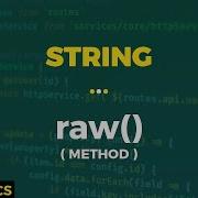 Javascript Basics String Raw Method