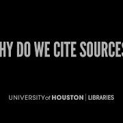 Why Do We Cite Sources