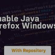 Enable Java Firefox Windows 10