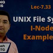 L7 33 Inode Example Unix Directory Structure Inode Structure