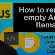JavaScript Lesson How To Remove Empty Array Values