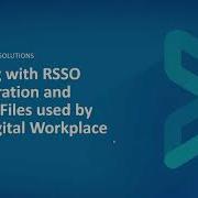 BMC Digital Workplace How To Work With RSSO Configuration And Logging Files Used By BMC DWP
