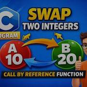 C Program To Implement Swapping Of Two Number Using Call By Reference Function