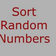 How To Sort Random Numbers In Java 6