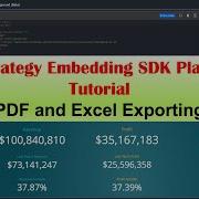 MicroStrategy Embedding SDK Playground Tutorial Exporting
