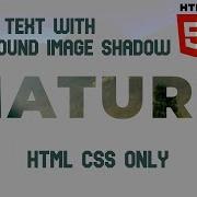 Popout Text With Background Image Shadow HTML CSS No JavaScript