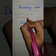 Ascending Order And Descending Order Foryou Mathtrick Mathematics Math Shortsfeed Shorts