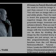 Data Analytics Image To Pencil Sketch With Python Lets Grow More Internship