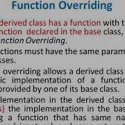 Function Overloading Vs Function Overriding SE Comp