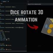 Dice Rotation 3D Animation HTML CSS Programming