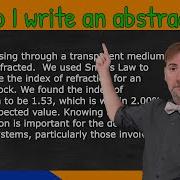 How Do I Write An Abstract