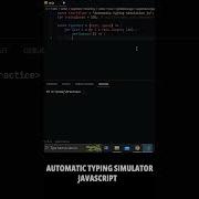 Automatic Typing Simulator Javascript