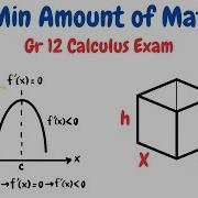 Minimum Material For An Open Top Square Based Prism In Under 4 Minutes AP Calc Optimization