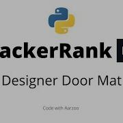 Designer Door Mat HackerRank Solution
