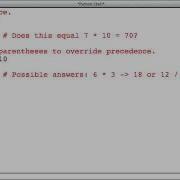 Unit 2 Video 8 Precedence