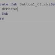 How To Create A Mini Web Browser In VB 08