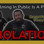 Filming In Public Is A Privacy Violation