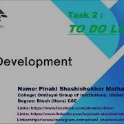 OctaNet Intern Pinaki TO DO LIST Website Task 2