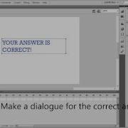 Making A Simple Quiz Game Adobe Flash CS5