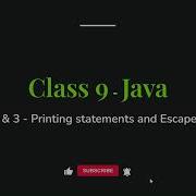 ICSE Class 9 Printing Statements And Escape Sequences Chapter 2 3