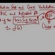 Validation Set And Cross Validation Estimates For Test Error