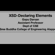 CS368 XSD Element Declaration