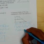 Trapezoid Midsegment Theorem Examples